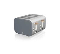 Swan ST14620GRYN Nordic 4-Slice Toaster - Grey Clear