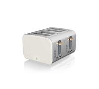 Swan ST14620WHTN Nordic 4-Slice Toaster - White Clear