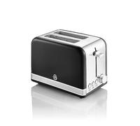 Swan ST19010BN Retro 2-Slice Toaster - Retro Black Red