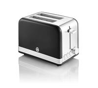 Swan 2 Slice Retro Black Toaster