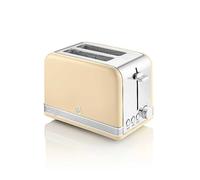 Swan ST19010CN Retro 2-Slice Toaster - Retro Cream Red