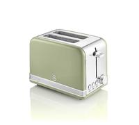 Swan ST19010GN Retro 2-Slice Toaster - Retro Green Red