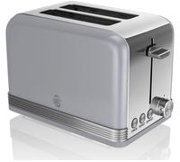 Swan ST19010GRN 2-Slice Toaster - Grey, Silver/Grey