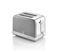 Swan ST19010GRN Retro 2-Slice Toaster - Retro Grey Red