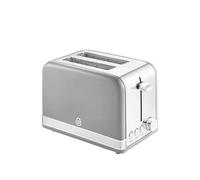 Swan St19010Grn Retro 2-Slice Toaster With Defrost/Reheat/Cancel Functions, Cord Storage, 815W, Grey Grey