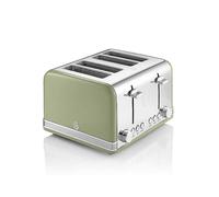 Swan Retro ST19020GN 4 Slice Toaster - Green, Green