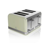 Swan 4-Slice Retro Toaster - Green One Colour