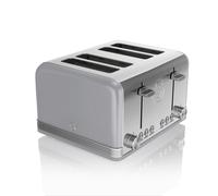 Swan ST19020GRN 4 Slice Retro Style Toaster in Grey Chrome