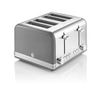 Swan Retro Grey 4 Slice Toaster