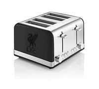 Swan ST19020LIVBN Liverpool FC Retro Style 4 Slice Toaster Blk Chrome