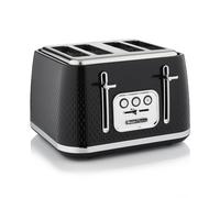 Swan ST19025BLK Elegance 4 Slice Toaster with 7 Browning Levels, Defrost and ...