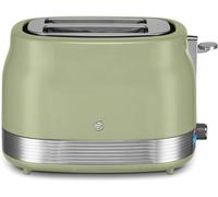 SWAN ST19028GRN RETRO 2 SLICE TOASTER IN GREEN