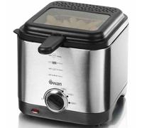 Swan Stainless Steel Fryer 1.5L Adjustable Thermostat - Silver (Model SD6060N)