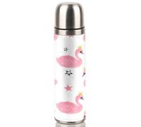 Swan Stars Insulated Water Bottle 17 oz Stainless Steel Metal Insulated Thermos Leak Proof Vacuum Sports Water Bottle for Gym Camping Hiking Travel, BPA-Free