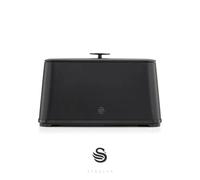 Swan SWKA18520BLKN Bread Bin, Iron, 16 liters, Black