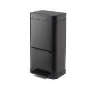 Swan Stealth Dual Recycling Sensor Bin, 70L, Black SWKA4501BLKN