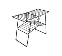 Swan SWLC1000BLKN Stealth Easy-Close Collapsible Outdoor & Indoor Clothes Airer with 25m of Drying space, 20kg Weight Capacity, Anti-Slip Coating, Easy Storage and Anti-Slip Feet, Black