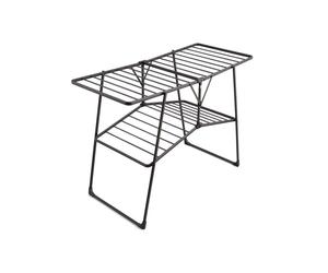 Swan Stealth Easy-Close Collapsible Clothes Airer, Black