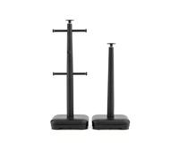Swan Towel Pole and Mug Tree Set (Black Iron), Black