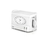 SWAN STM201N Vintage Teasmade with a Traditional Dial Clock, Rapid Boil and Alarm, 600ml, 850W, White