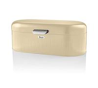 Swan SWKA1014GRN Retro Bread Bin Cream, Generous Storage Capacity, Easy-Opening Lid, One Size