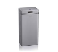 Swan SWKA4500GRN Retro Kitchen Bin with Infrared Technology, Square, Grey, 45 Litre