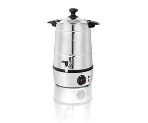 Swan SWU5LS Hot Cider, Mulled Wine and Water Boiler Urn with Adjustable Temperature Control, 5L, 300W, Stainless Steel