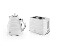Swan Symphony Kettle & 2-Slice Toaster Set (White)