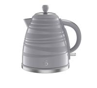Swan Symphony Kitchen Set, 1.7L Fast Boil Kettle & 2 Slice Toaster, Grey EEJB246