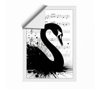 Swan & Symphony Modern Unframed Wall Art Print A1 (84.1×59.4cm), Wall Decor for Living Room, Bedroom, Office & Home, Art Gift