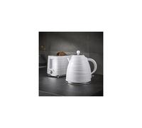 Swan Symphony Twin Pack White - 1.7L Jug Kettle & 2 Slice Toaster