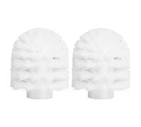 Swan Toilet Brush Replacement Head 2pcs- White Feather Head, Perfectly Fits Swan-Shaped Toilet Brushes, Soft & Durable for Effective Toilet Cleaning, Easy to Install