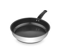 Swan Townhouse 20cm Ceramic Non-Stick Stainless Steel Frying Pan with Staycool Handle, Induction Compatible, Dishwasher Safe, Free from PTFE, PFOA, Lead and Cadmium, SWPS5032SS
