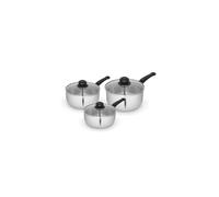 Swan Townhouse 3 Piece Stainless Steel Saucepan Set SWPS5025SS