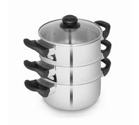 Swan Townhouse 3 Tier Stainless Steel Steamer