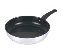 Swan Townhouse 30cm Ceramic Non-Stick Stainless Steel Frying Pan with Staycool Handle, Induction Compatible, Dishwasher Safe, Free from PTFE, PFOA, Lead and Cadmium, SWPS5035SS