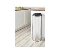 Swan Townhouse 50-Litre Round Sensor Bin Ilver