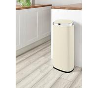 Swan Townhouse 50-Litre Square Sensor Bin In Cream Cream