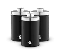Swan Townhouse Canisters Kitchen Set SWKA18530BLK (Black)