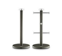 Swan Townhouse Graphite Mug Tree & Towel Pole Grey Kitchen Storage SWKA18531GRP