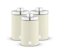 Swan Townhouse Set of 3 Kitchen Storage Canisters, Cream SWKA18530CN