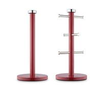 Swan TownHouse Towel Pole & Mug Tree Kitchen Set SWKA18531RN (Red)