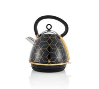 Swan Tribeca 1.8L Pyramid Kettle In Black Black