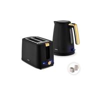 Swan Velora Kettle And 2 Slice Toaster In Black Black