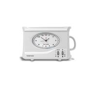SWAN STM201N Vintage Teasmade with a Traditional Dial Clock, Rapid Boil and Alarm, 600ml, 850W, White