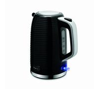 Swan SK19034BLK Wave Cordless Kettle, Fast Boil, Boil Dry Protection and Automatic Shut-Off, 360-Degree Base, Removable Limescale Filter, 1.7 Litres, 3000W, Black