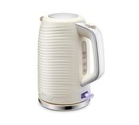 Swan Wave Cordless Kettle, Fast Boil, Boil Dry Protection and Automatic Shut-Off, 360-Degree Base, Removable Limescale Filter, 1.7 Litres, 3000W, Cream, SK19034CRM