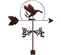 Swan Weathervane Wind Direction Indicator Retro Wind Vane Metal Garden Creative Stainless Steel Measuring Tool with Roof Mount Weather Vane for Farm Decor Gift,A