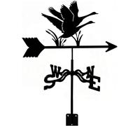 Swan Weathervane Wind Direction Indicator Retro Wind Vane Metal Garden Creative Stainless Steel Measuring Tool with Roof Mount Weather Vane for Farm Decor Gift,A