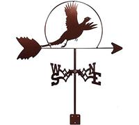Swan Weathervane Wind Direction Indicator Retro Wind Vane Metal Garden Creative Stainless Steel Measuring Tool with Roof Mount Weather Vane for Farm Decor Gift,A